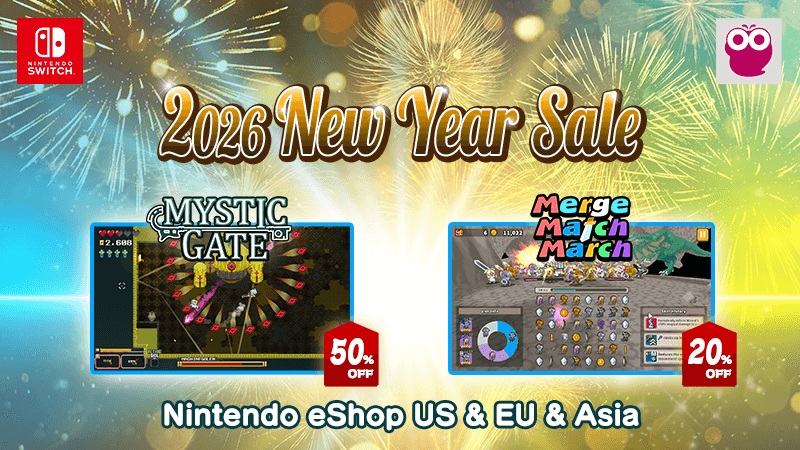 ニンテンドーeショップ [US & EU & Asia] 2026ニューイヤーセール開催！